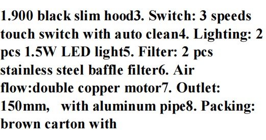 KITCHEN HOOD UCOMFORT 36